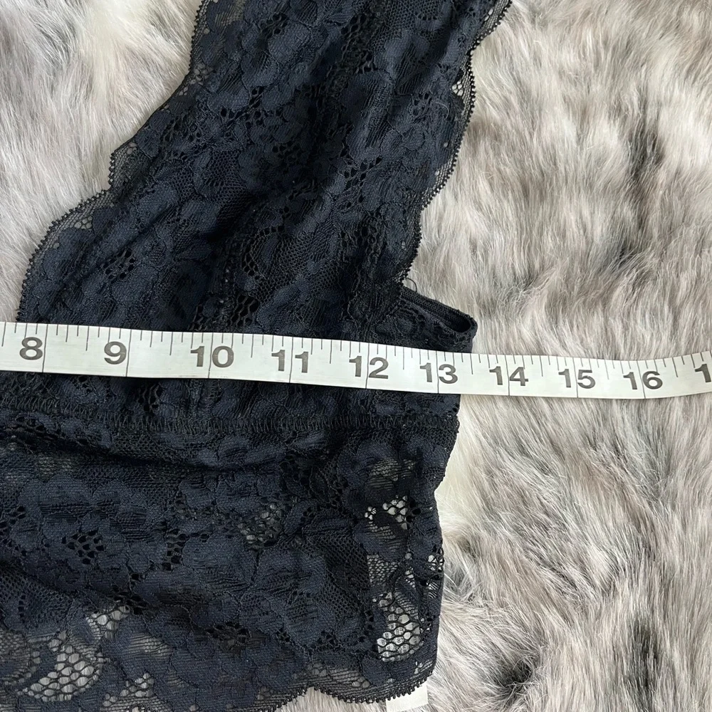 Intimately Free People Heartbreaker Black Lace Brami Bralette sz XS Tp